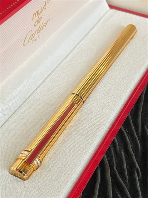 penna stilografica cartier oro